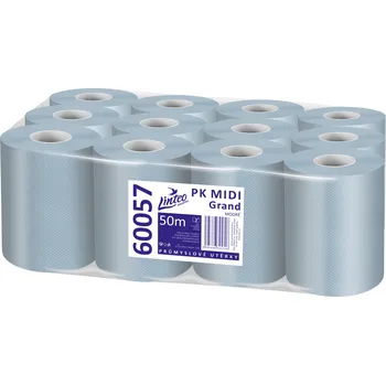 Papírový ručník LINTEO PK MIDI Grand modrý recykl 50 m, 12 ks