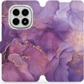 Mobiwear Flip pouzdro pro Xiaomi Redmi Note 15 4G fialový mramor