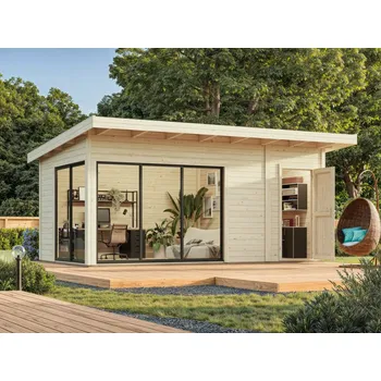 Zahradní domek Zahradní domek Andrea 15,2 m2 s posuvnými dveřmi s dvojitým sklem