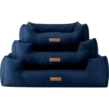 Pelíšek pro psa Qiushi pelíšek tmavěmodrý hexagon S 50 × 40 × 17 cm