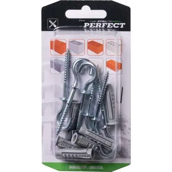 Hmoždinka Hmoždinka univerzální rozšiřovací se stropním hákem BRXHS-8/4,5 x 46, nylon, STALCO PERFECT, bal.5 ks