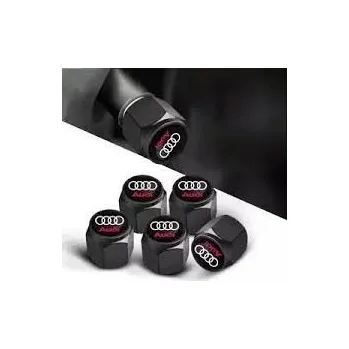 Tuning MJakes krytky ventilků hranaté černé pro vozy AUDI