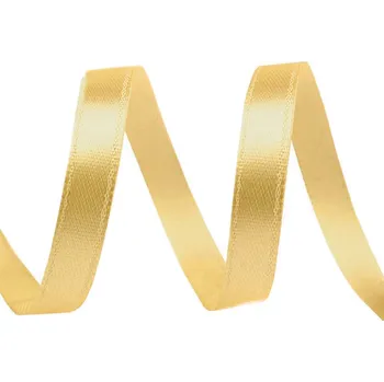 Stuha Atlasová stuha šíře 6 mm, střední, 87 zlatá stř.