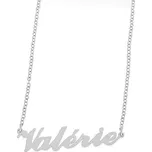 Ewena Řetízek z oceli se jménem Valérie stříbrný