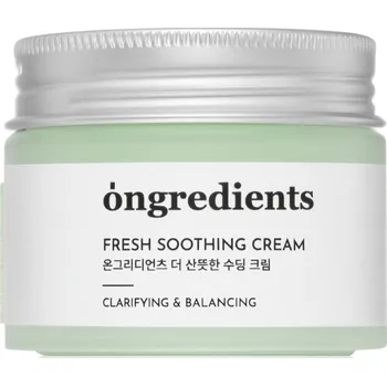 Pleťový krém Ongredients Fresh Soothing Cream lehký hydratační gelový krém 50 ml