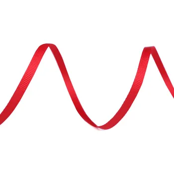 Stuha Rypsová stuha / poutko šíře 5 mm, střední, 5 (146) červená