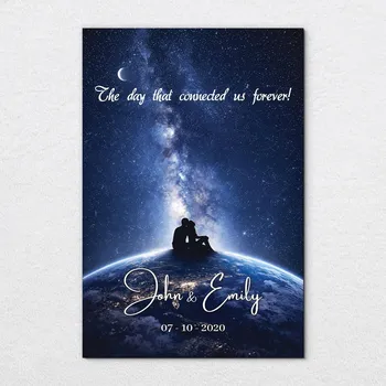 Obraz Personalizovaný obraz se jmény a datem - Mléčná dráha | DUBLEZ