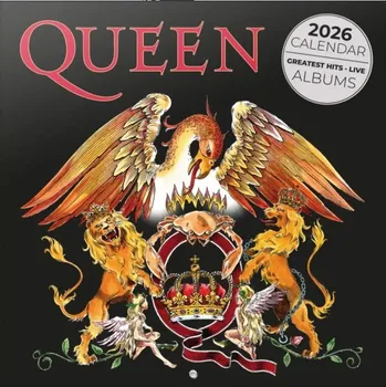 Diář Hudba: Queen- Nástěnný kalendář 2026