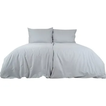 Povlečení B.E.S. - Petrovice Povlečení bavlna jednobarevné uzavírání zip - šedé 140 × 200 cm
