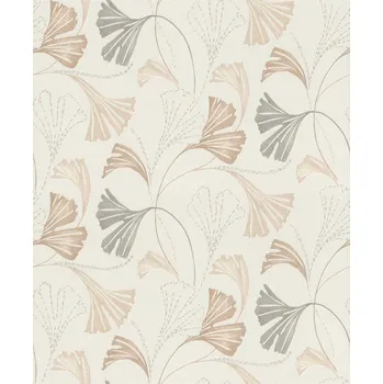 Tapeta RASCH | Vliesová tapeta na zeď My Moments 581515 | 0,53 x 10,05 m | bílá, hnědá, šedá + Bílá, hnědá, šedá vliesová tapeta na stěnu 581515 v rozměru 0,53 x 10,05 m