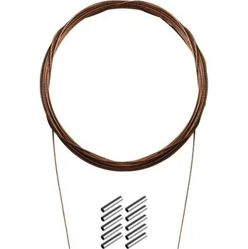 Delphin Ocelové lanko BOMB! s krimp. svorkami 3 × 7 vláken 9 kg 10 m