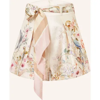 Dámské kraťasy Zimmermann Dámské Šortky Rebellion S Hedvábím, krémová /...