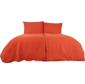 Povlečení B.E.S. - Petrovice Povlečení bavlna jednobarevné uzavírání zip - cihlové 200 × 220 cm