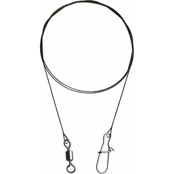 Delphin Wolframové lanko BOMB! s obratlíkem a karabinkou 4 × 7 kg 20 m 2 ks