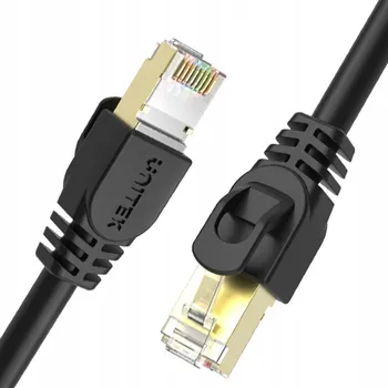 Síťový kabel Unitek černý Cat.7 SSTP (8P8C) RJ45 Ethernet kabel, LAN kabel 5m 10Gbps