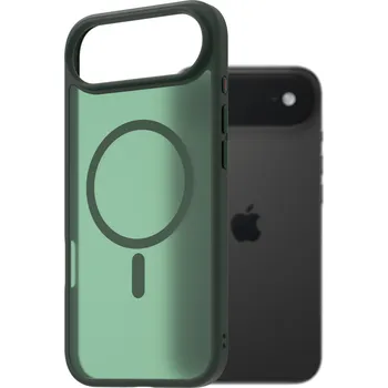 Pouzdro na mobilní telefon AlzaGuard Matte Case Compatible with Magsafe pro iPhone Air tmavě zelený