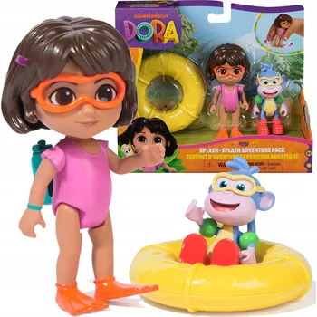 Figurka DORA POZNÁVÁ SVĚT SADA SPLASH-SPLASH 2 FIGURKY DORA A BOTKA + DOPLŇKY