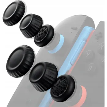 Herní konzole Gripy na páčky JSAUX pro Nintendo Switch 2 Sada krytek Multi-Mode Černá