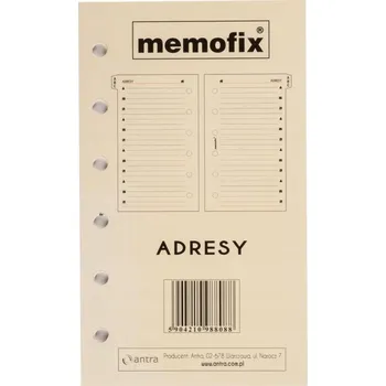 Obraz Náplň do organizéru MEM/K Adresy ANTRA