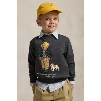 Chlapecká mikina Dětská mikina Polo Ralph Lauren 322979490001 šedá 90X, vel. 94-100