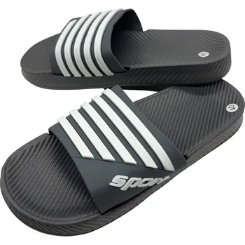 Pánské pantofle Adcz Pánské šedé pantofle 08 Barva: Šedá, Velikost: 46