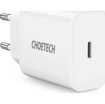 ChoeTech PD20W Type-C PD Wall Charger White