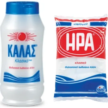 KALAS Jemná mořská sůl CLASSIC 400 g + HERA Jemná jodizovaná 500 g