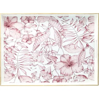 Andrea Fontebasso PARTY TIME Podnos s květy 48 × 35 cm obdélníkový