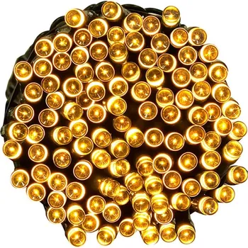 Vánoce Vnitřní vánoční řetěz 10 m 100 LED na baterie, teplá bílá