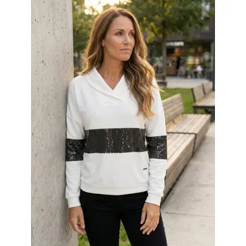 Dámská mikina Dámská mikina KIXMI RANDY BÍLÁ S