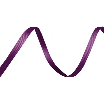 Stuha Rypsová stuha / poutko šíře 5 mm, velké, 12 (46) fialová