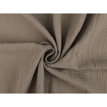 Mušelín / dvojitá gázovina, střední, 15 (109) béžovokhaki