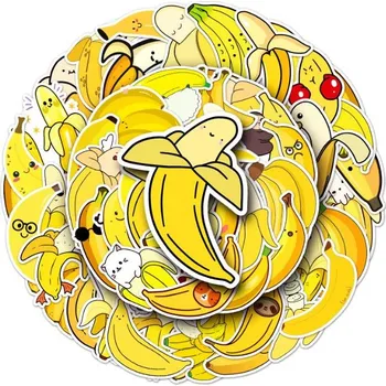 samolepka ANNAM Samolepky Banán 50 ks - odlišné samolepky