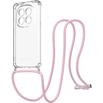 Pouzdro na mobilní telefon AlzaGuard Luxe Lanyard Case pro Xiaomi Redmi Note 15 Pro+ růžový