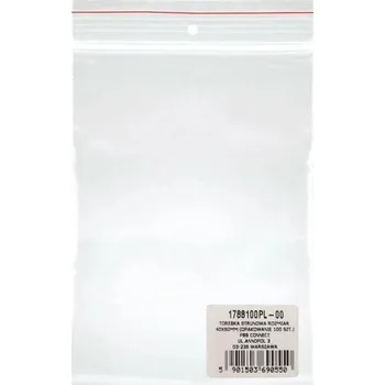 Sáček na potraviny DONAU rychlouzavíratelné 4 x 6 cm, 100 ks