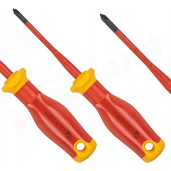 Šroubovák Křížový šroubovák HOEGERT TECHNIK PH2 100 mm 1000V SLIM S2