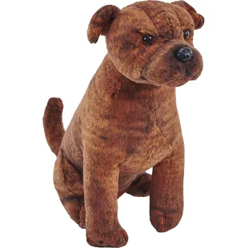 plyšák Wild Republic Plyš pes se zvukem Staffordský Bull Teriér 14cm