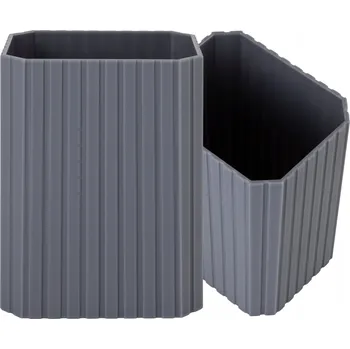 Držák na kartáček Kelímek na Kartáčky do Koupelny Šedý ARIETA