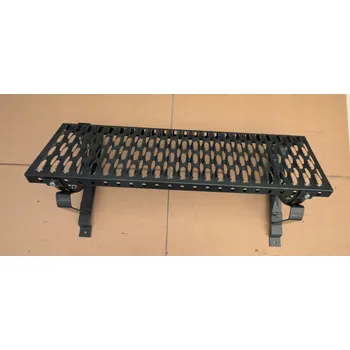 Kompletní sada kominické lávky 80 cm pro plechovou střešní krytinu 350/35 Černá RAL 9005