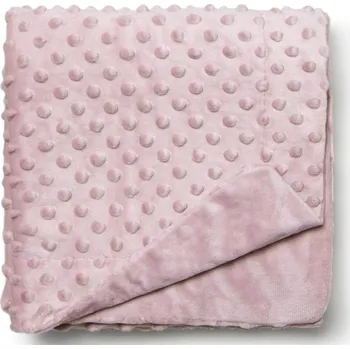 Dětská deka INTERBABY Deka extra měkká kuličky 80x110cm - STARORŮŽOVÁ