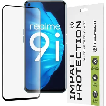 Techsuit - 111D Full Cover / Full Glue Glass - Oppo A96 - černý