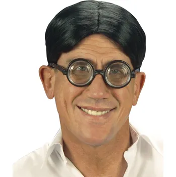 Karnevalová paruka Widmann Paruka blbeček pánská černá