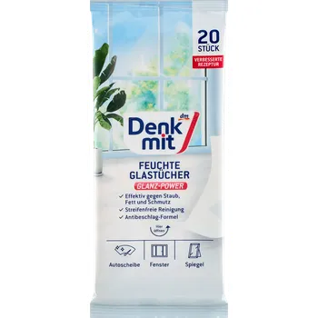Denkmit blhčené ubrousky na sklo