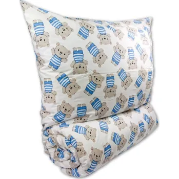 Povlečení Brotex Krepové dětské povlečení 140 × 200, 70 × 90 cm Medvídek