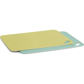 Kuchyňské prkénko ZELLER Sada prkének na krájení 2 ks, žlutá, zelená 38 × 29 cm