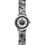CLOCKODILE Dětské hodinky ARMY, svítící, chlapecké, šedé s maskáčovým vzorem
