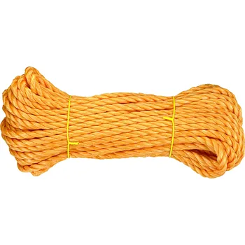 Železářství CONNEX PP Lano stáčené víceúčelové 3pramenné, 8 mm × 20 m, oranž. DY2701301