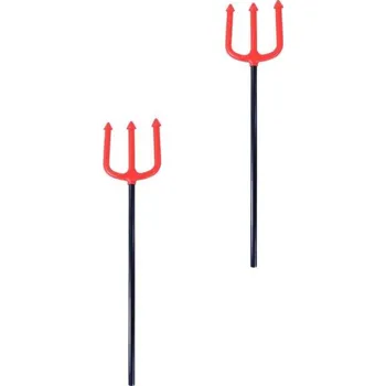 Karnevalový doplněk RAPPA Vidle čert - ďábel, vánoce, 52 cm, 2 ks