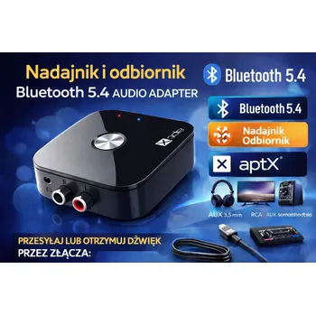 Bluetooth adaptér BLUETOOTH 5.0 ADAPTÉR 2v1 VYSÍLAČ A PŘIJÍMAČ AUX USB JACK