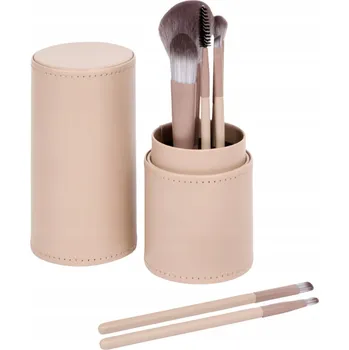 Kosmetický štětec SADA ŠTĚTCŮ NA LÍČENÍ V ELEGANTNÍM POUZDŘE TUBA PROFESIONÁLNÍ ŠTĚTCE